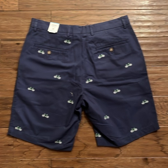 J. McLaughlin Oliver Short in Navy Blue with Novelty Bicycle Embroidery Size 34 - Picture 5 of 5